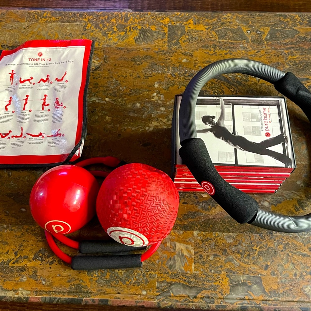 Pure Barre Studio DVD Set and Equipment